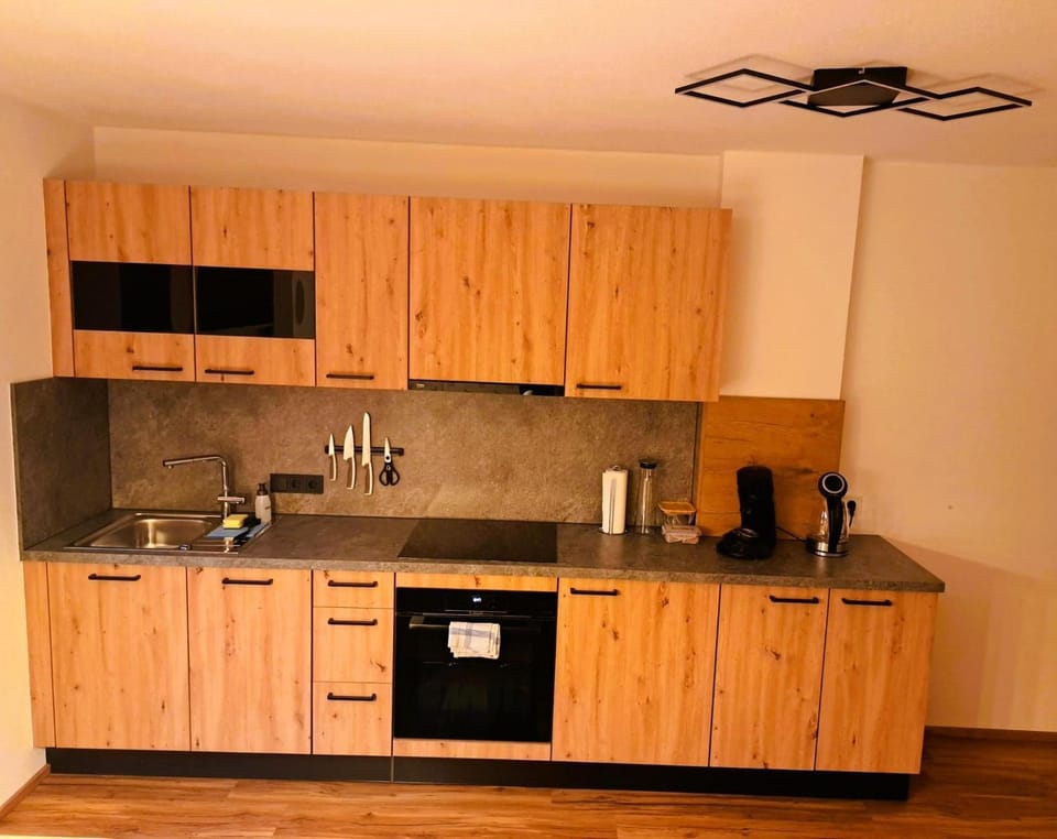Kitchen or kitchenette, dishwasher, stove