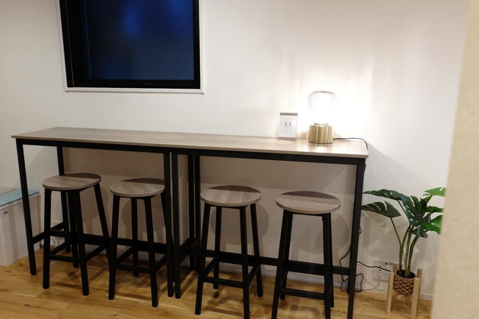 Dining area, hair dresser