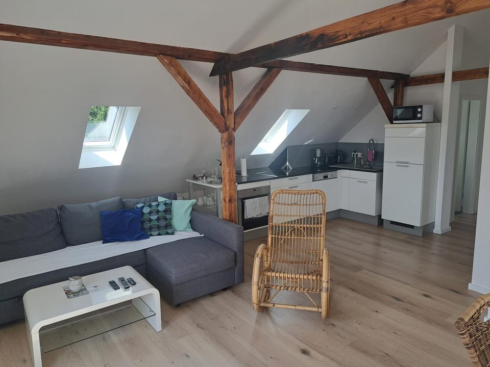 Kitchen or kitchenette, Living room, Seating area, Dining area, minibar, pet friendly, stove