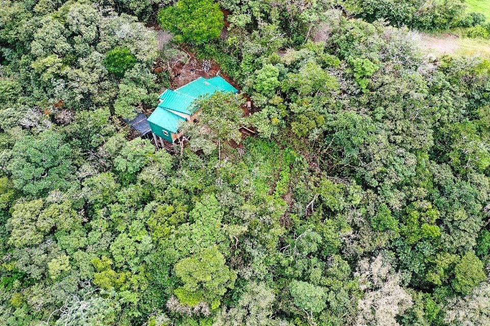 Property building, Natural landscape, Bird's eye view, Garden, View (from property/room), Garden view, Mountain view