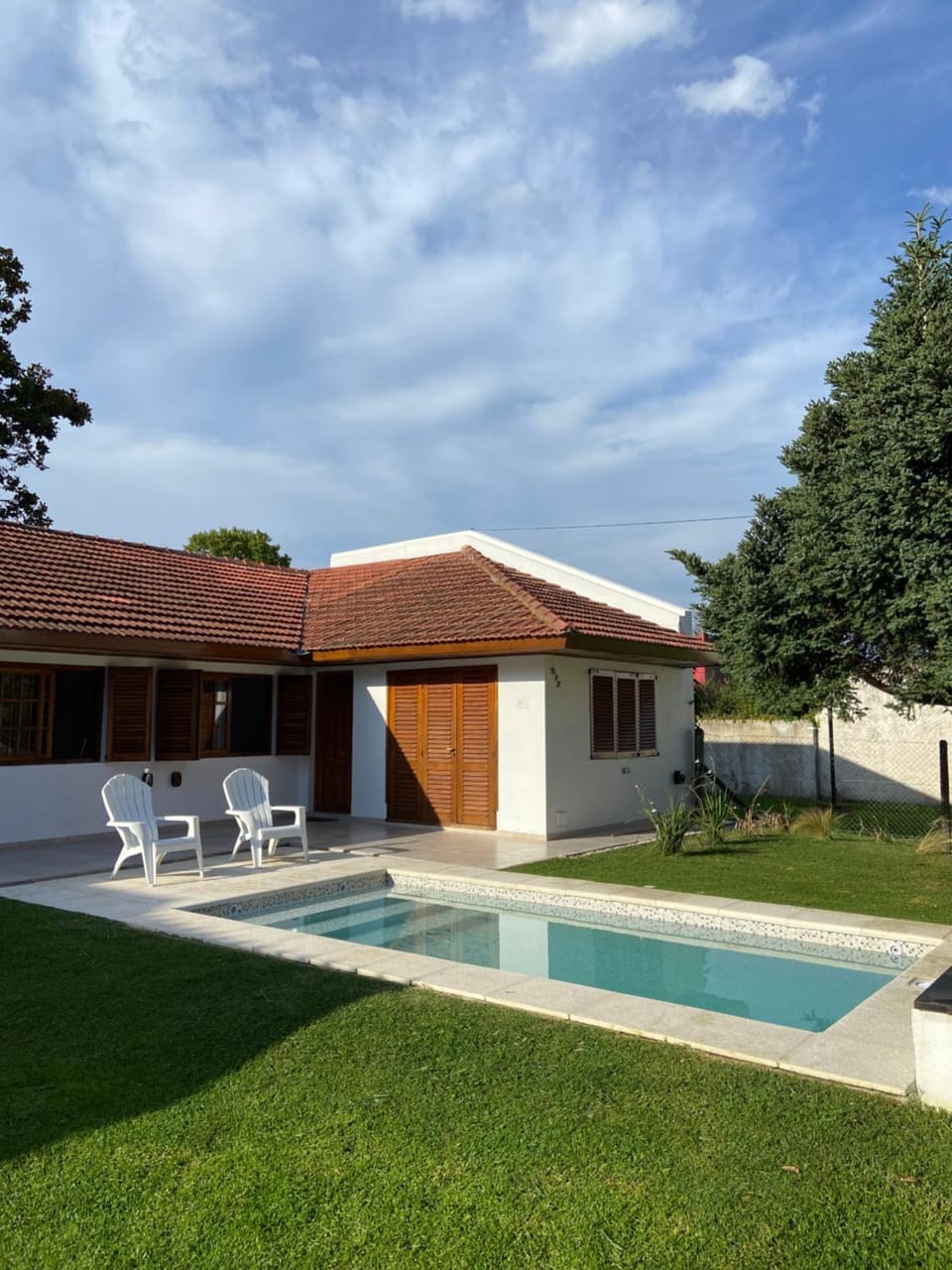 Patio, Day, Pool view