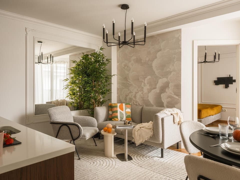 Living room, Seating area, Dining area