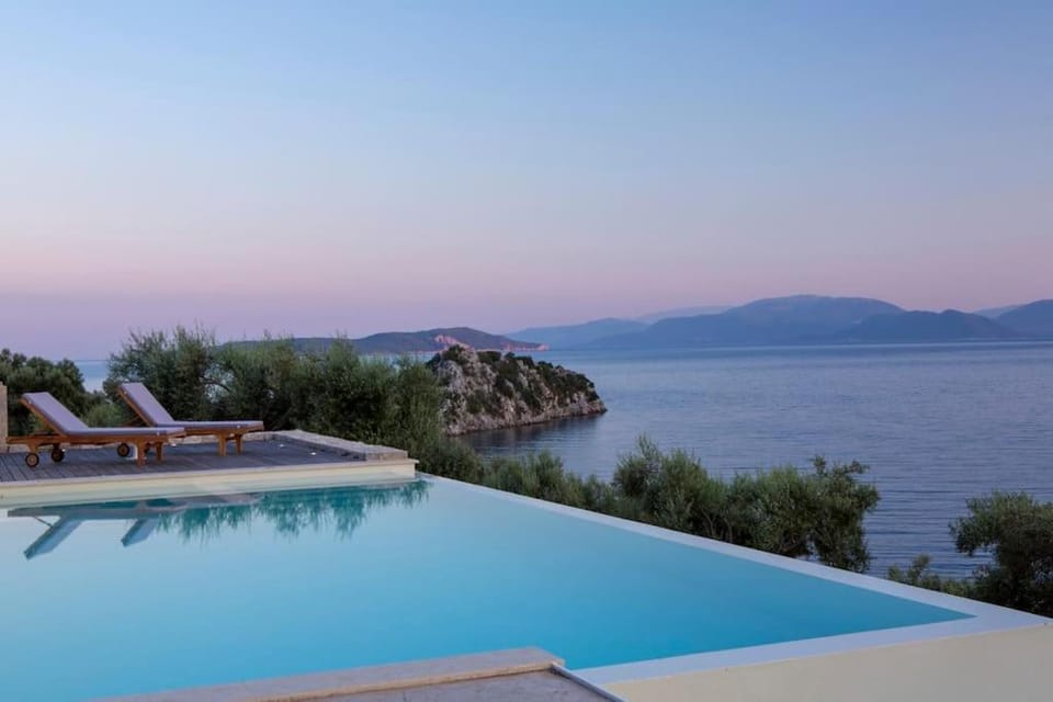 Villa Aeraki -private sea access in Sivota Bay Villa in Peloponnese, Western Greece and the Ionian