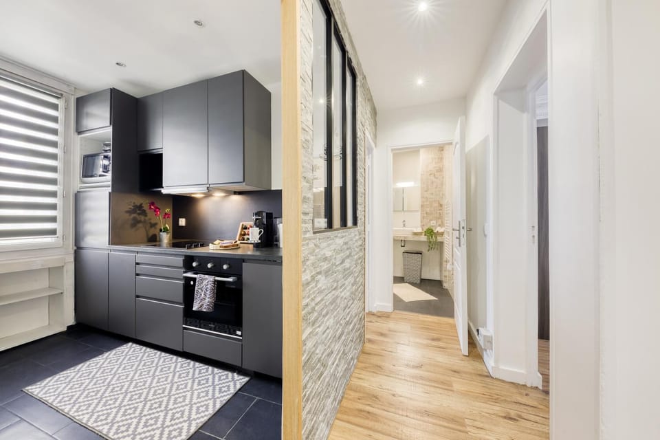Centre de Paris à 10min, gare à 2 min à pieds, Parking privé gratuit Apartment in Île-de-France