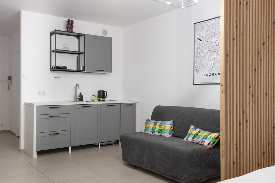 Kitchen or kitchenette, Living room, Seating area