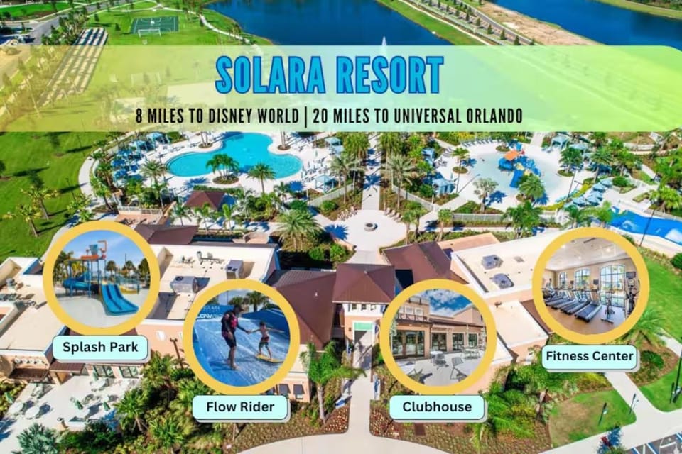 Mins to Disney, Themed Villa, Resort Access, Pool Villa in Four Corners