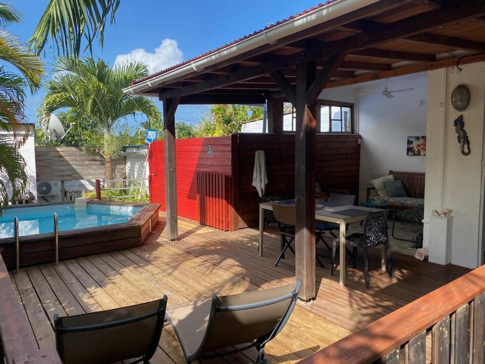 Patio, Pool view