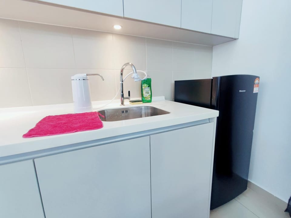 Kitchen or kitchenette, dishwasher, minibar, oven, stove, washing machine, dryer