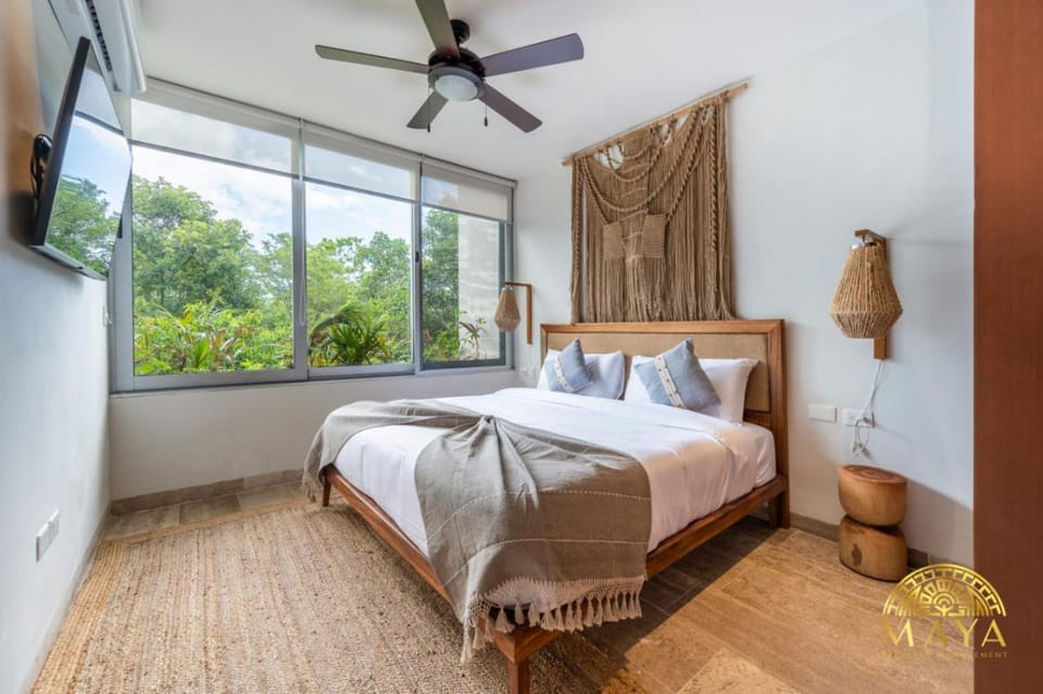 NHOA 306B Lux 1BR Condo Top Jungle View Aldea Zama House in Tulum