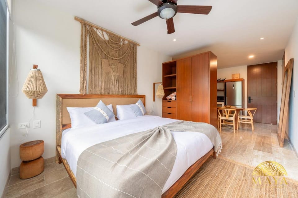 NHOA 306A Lux 2BR Condo Top Jungle View Aldea Zama House in Tulum