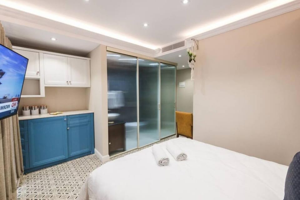 Bed, TV and multimedia, Kitchen or kitchenette, Living room, Bedroom