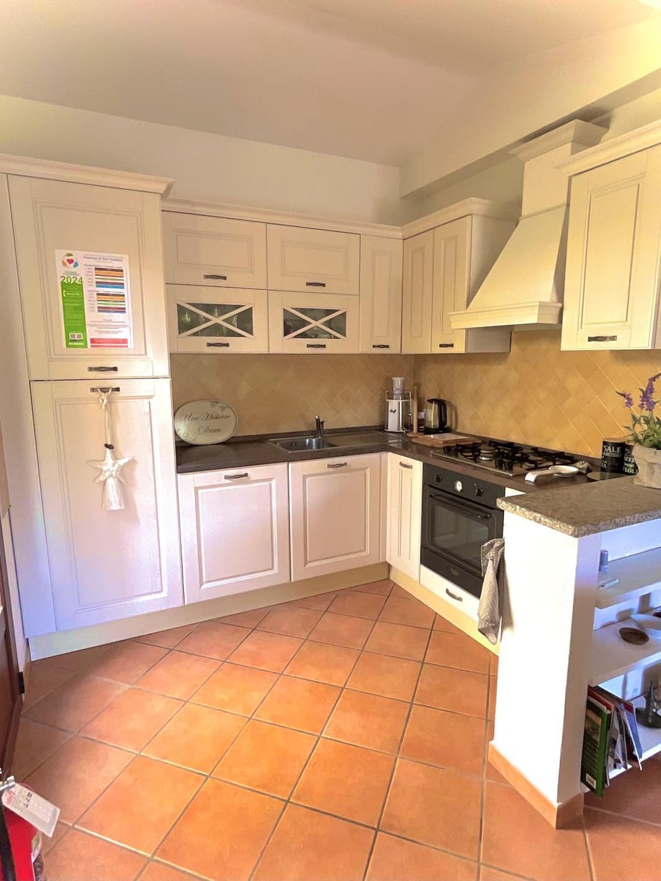 Kitchen or kitchenette, dishwasher, oven