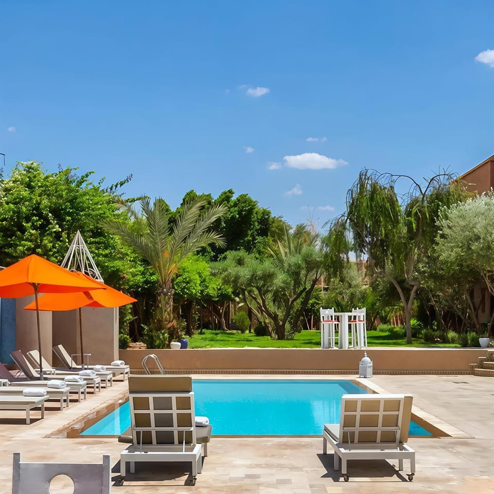 Garden, Pool view, Swimming pool, sunbed