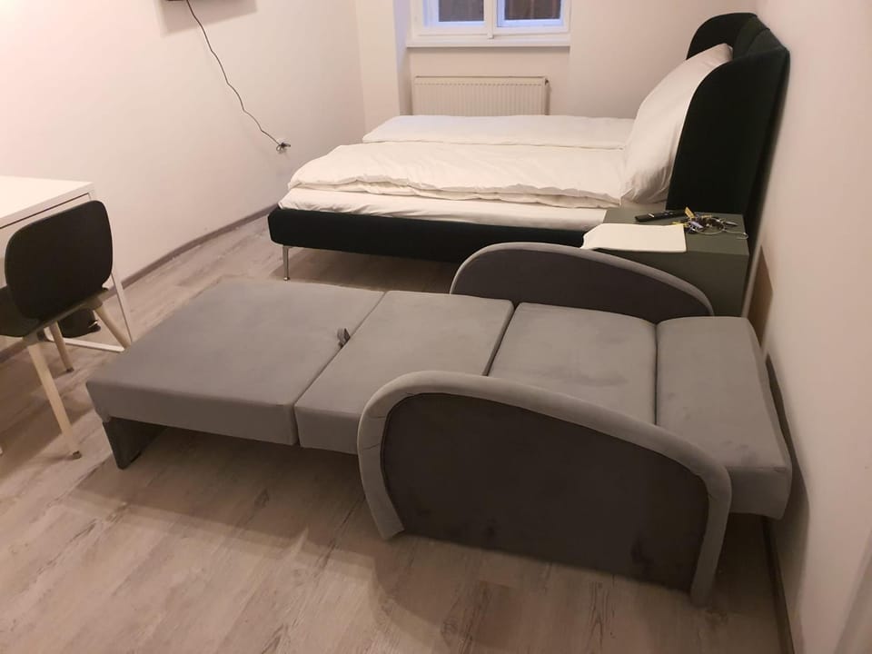 Bed, Photo of the whole room, Bedroom, hair dresser