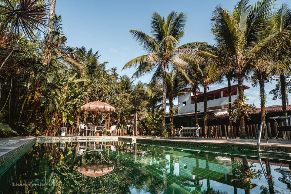 Natural landscape, Swimming pool, sunbed