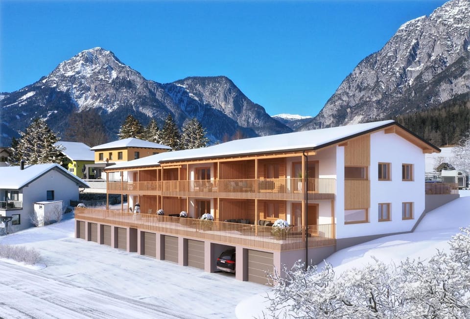 Property building, Natural landscape, Winter, Mountain view