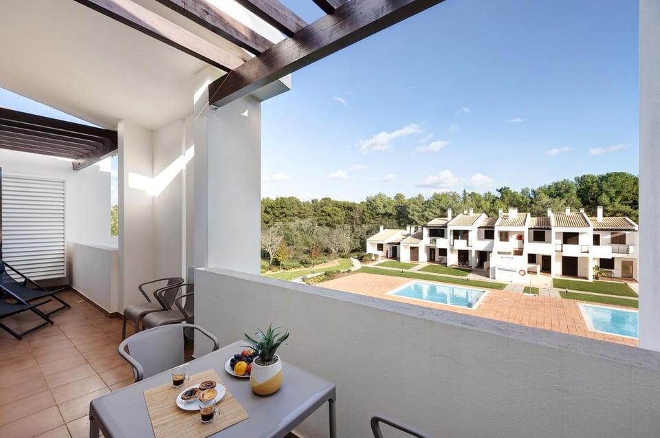 Property building, Living room, Swimming pool