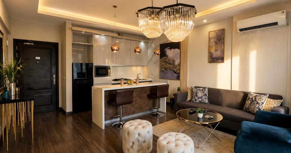 TV and multimedia, Living room, Seating area, Dining area, microwave, minibar, kitchen, air conditioner