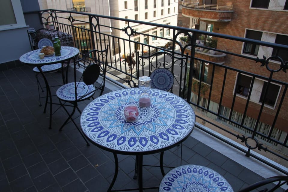 Property building, Day, View (from property/room), Balcony/Terrace, Dining area