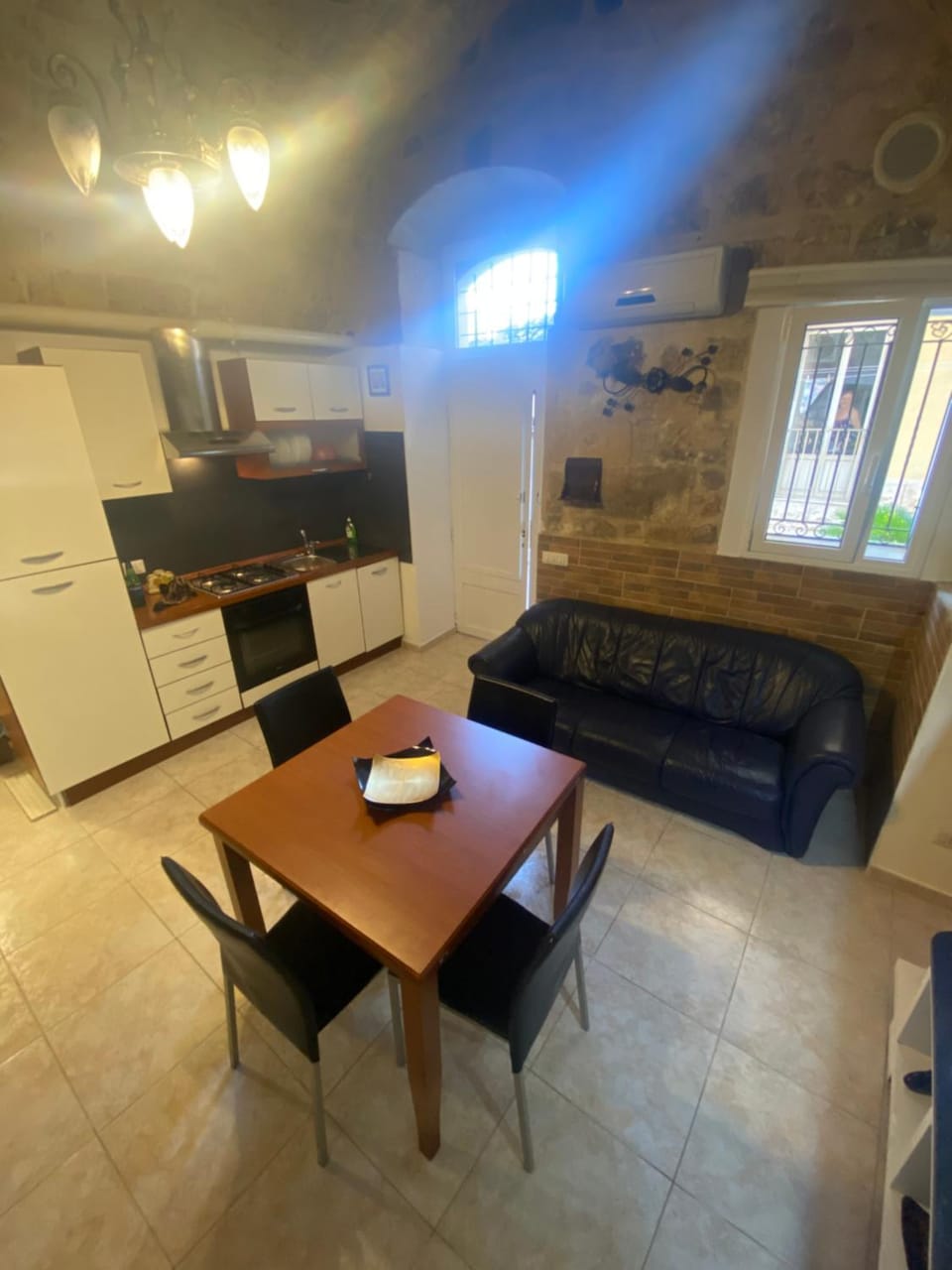 Kitchen or kitchenette, Living room, Dining area