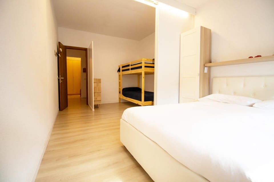 Bed, Photo of the whole room, Bedroom, bunk bed, wardrobe