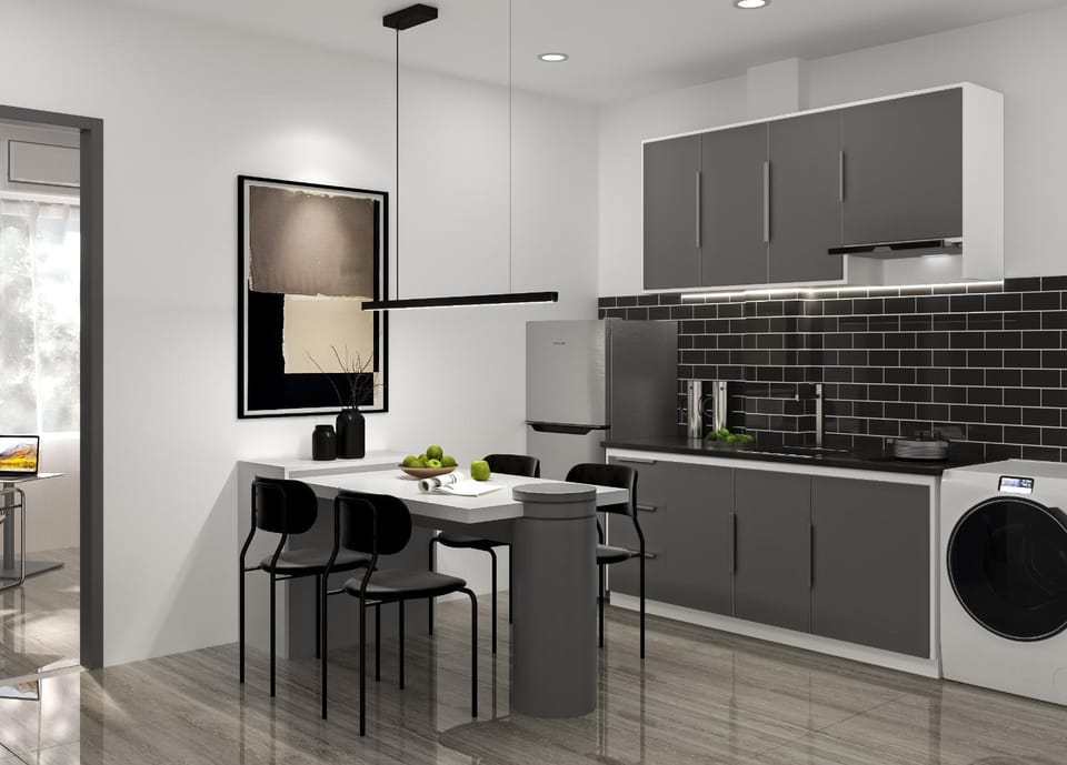 Kitchen or kitchenette, Dining area