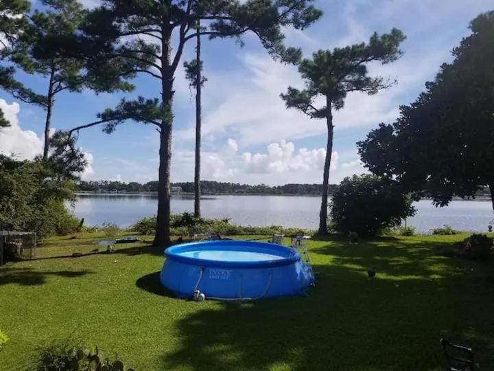 Natural landscape, River view, Swimming pool