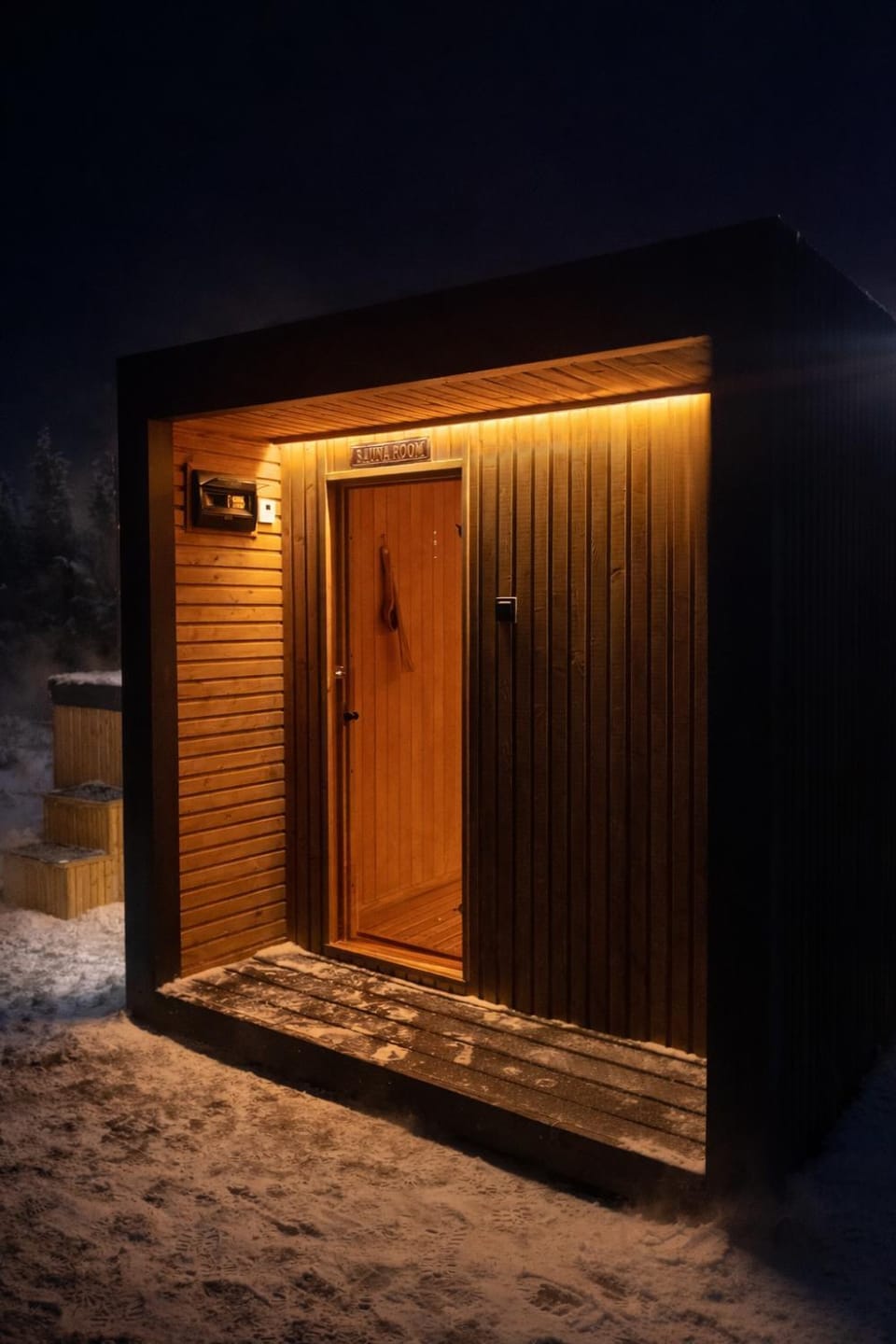 Night, Sauna
