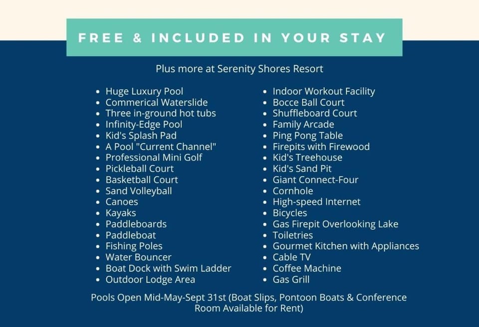 Modern Lakefront Lodge with Pool & over 30 Free amenities! House in Table Rock Lake