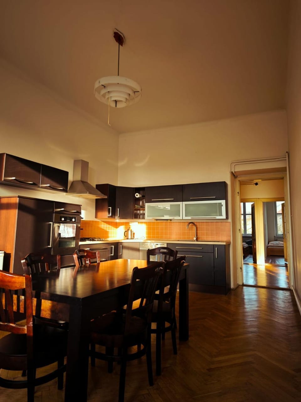 Kitchen or kitchenette, Dining area, stove