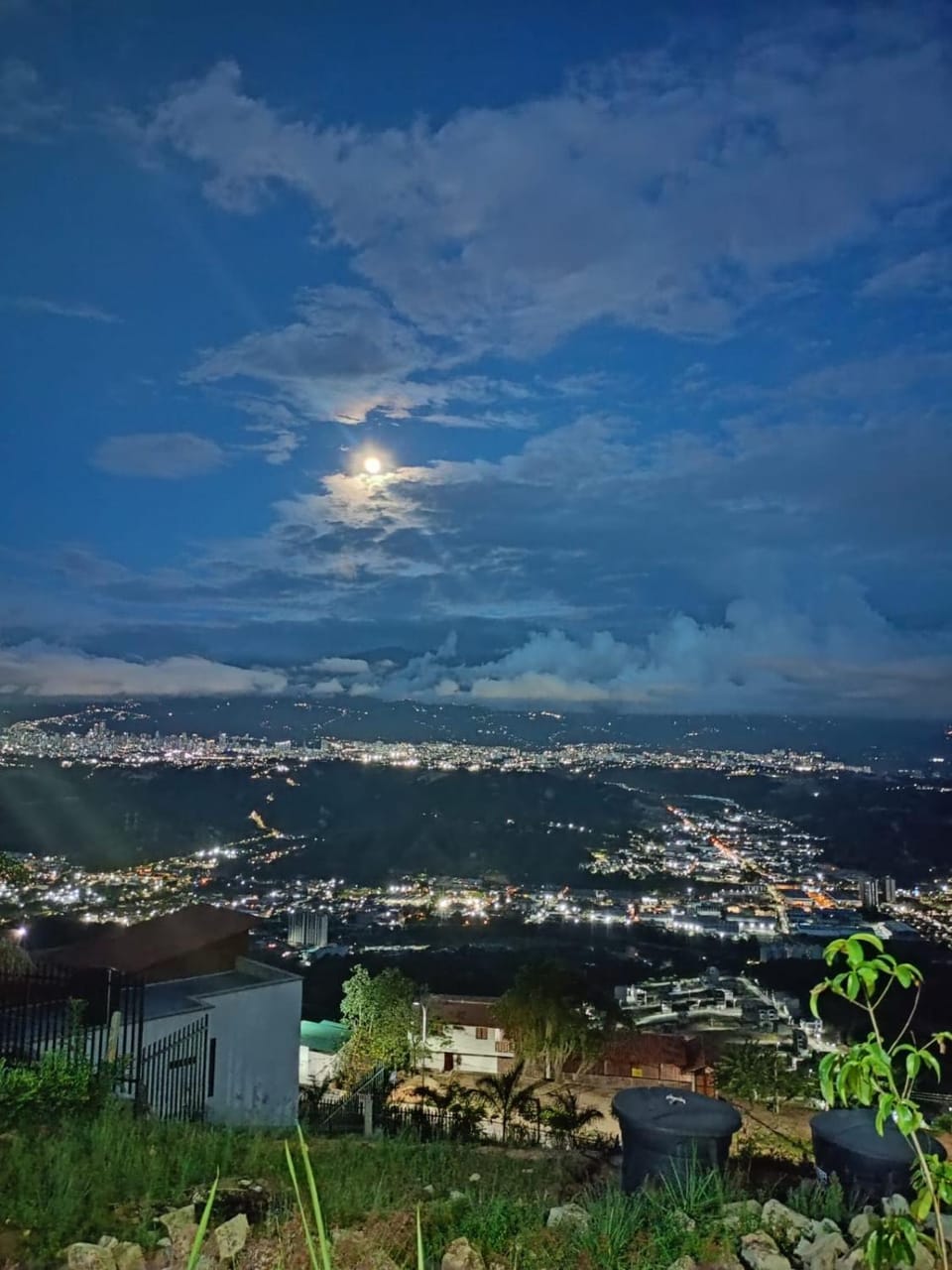 Night, Natural landscape, City view