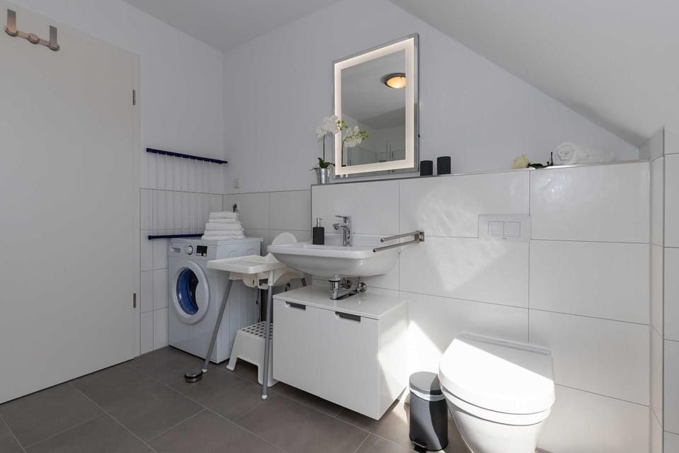 Toilet, Bathroom, washing machine