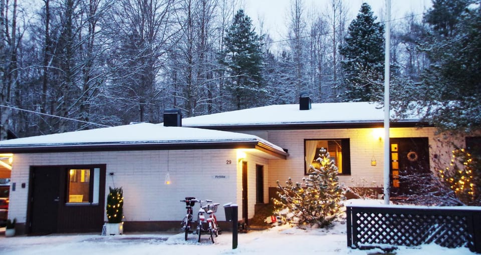 Property building, Natural landscape, Winter