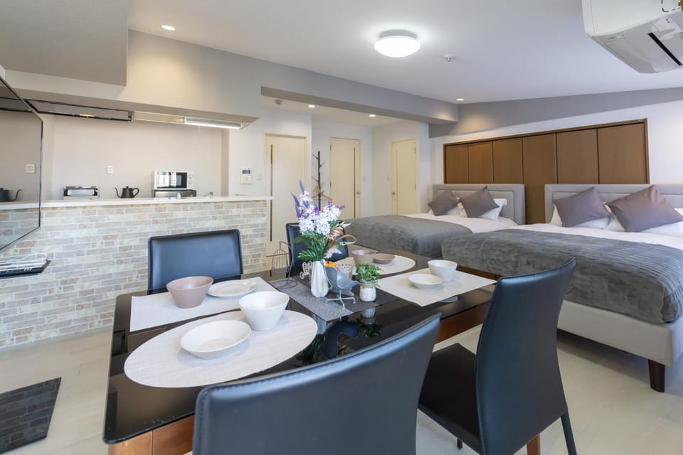 Bed, Kitchen or kitchenette, Photo of the whole room, air conditioner