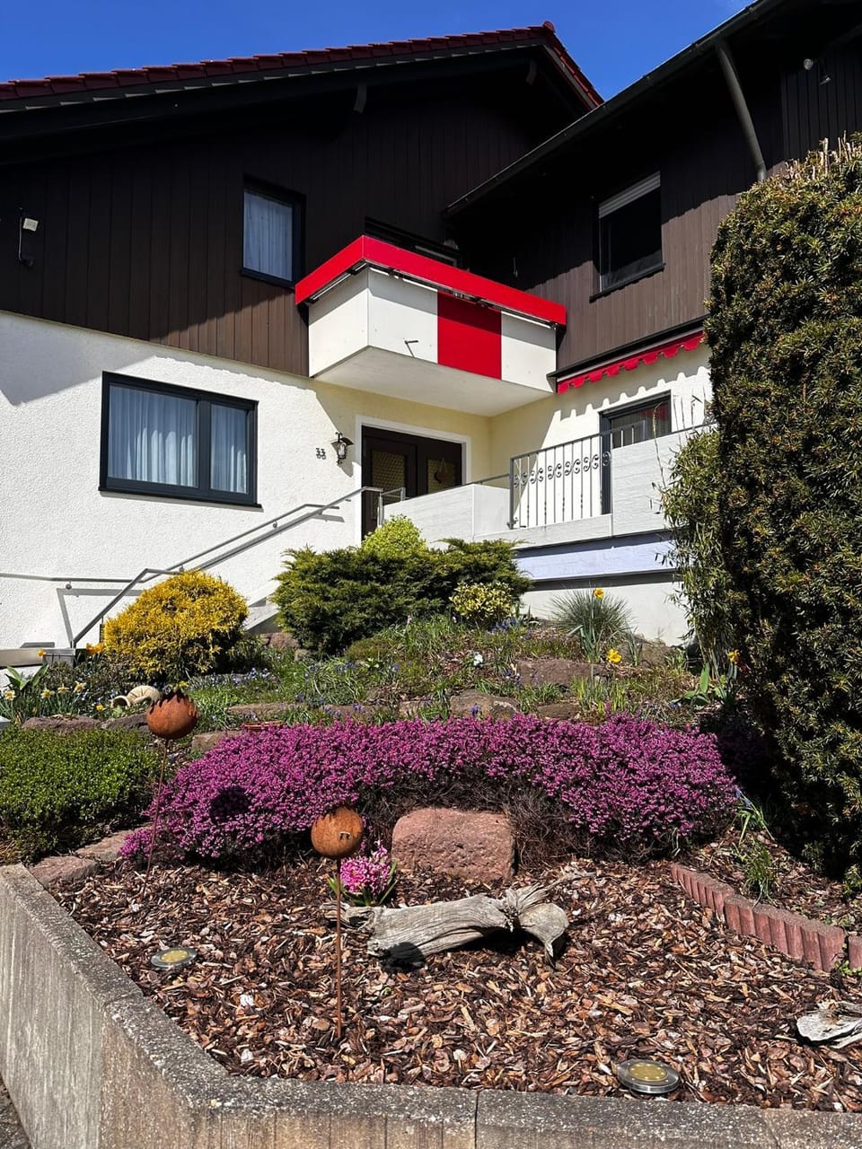Property building, Garden view