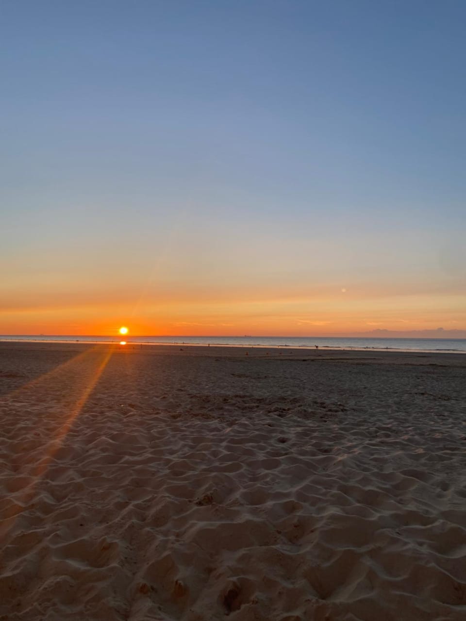 Beach, Sea view, Sunset