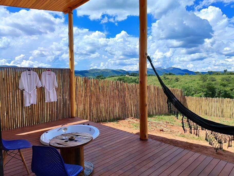 Cabanas Refúgio Sete Raios São Thomé das Letras Chalet in State of São Paulo
