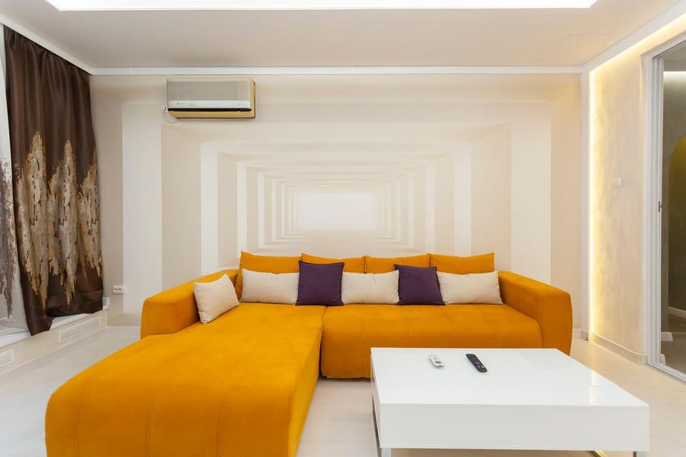 Living room, Seating area, air conditioner