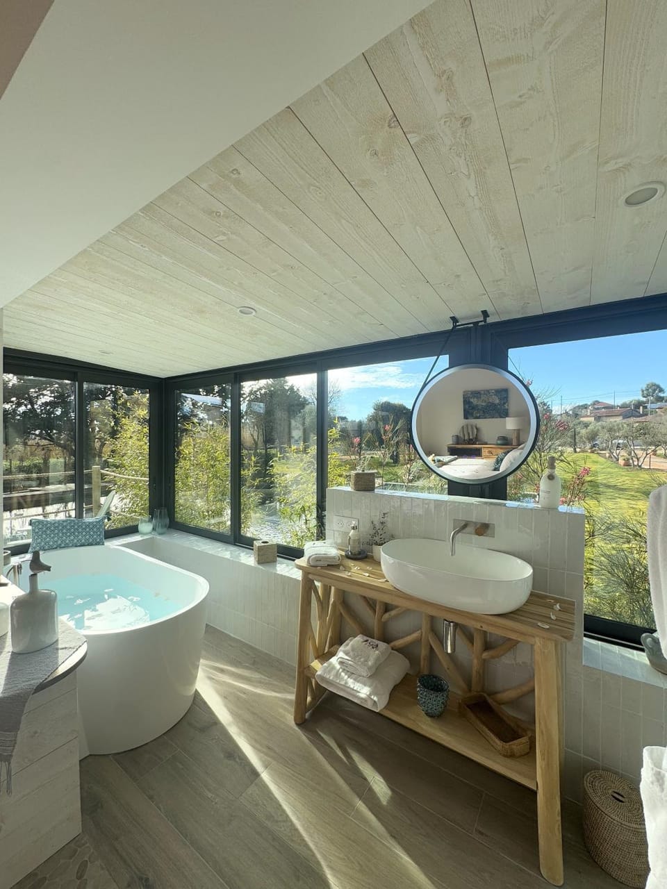 Bathroom, Pool view, Bath