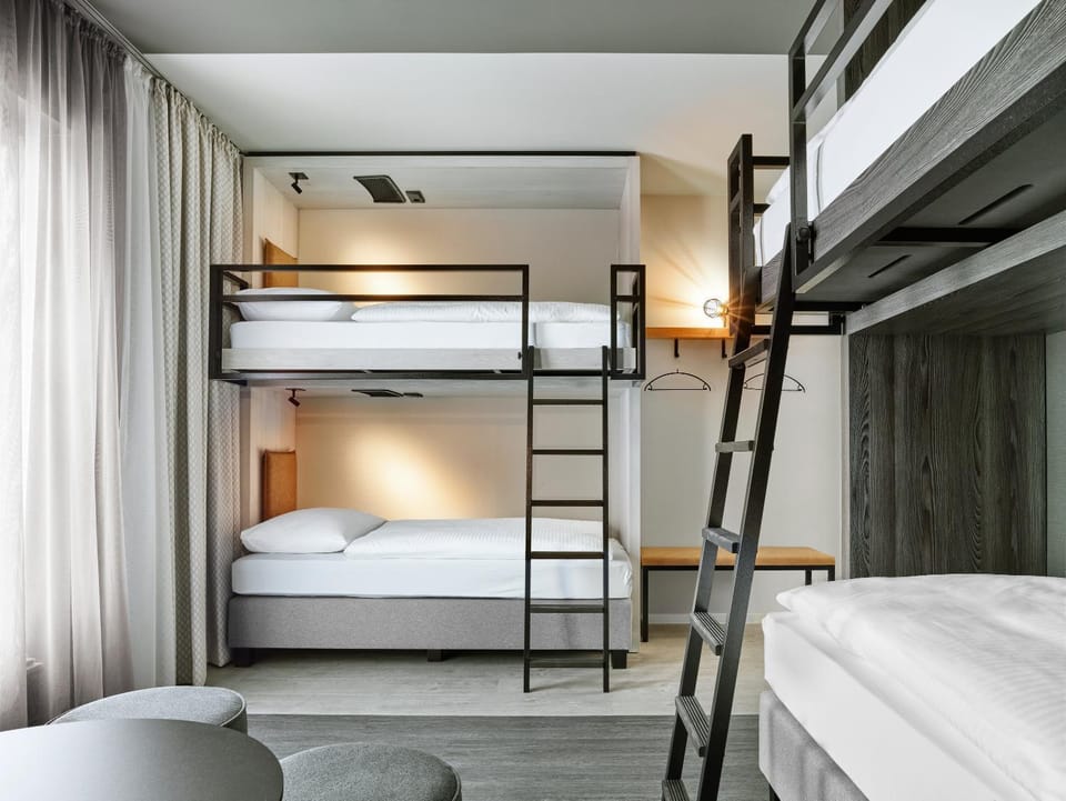 Photo of the whole room, bunk bed