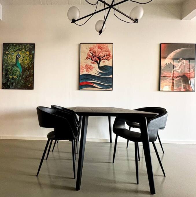 Chic Atelier with Breathtaking Waterfront Apartment in Copenhagen