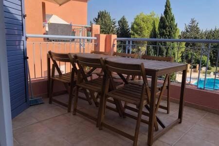 Patio, Balcony/Terrace, Dining area, Pool view