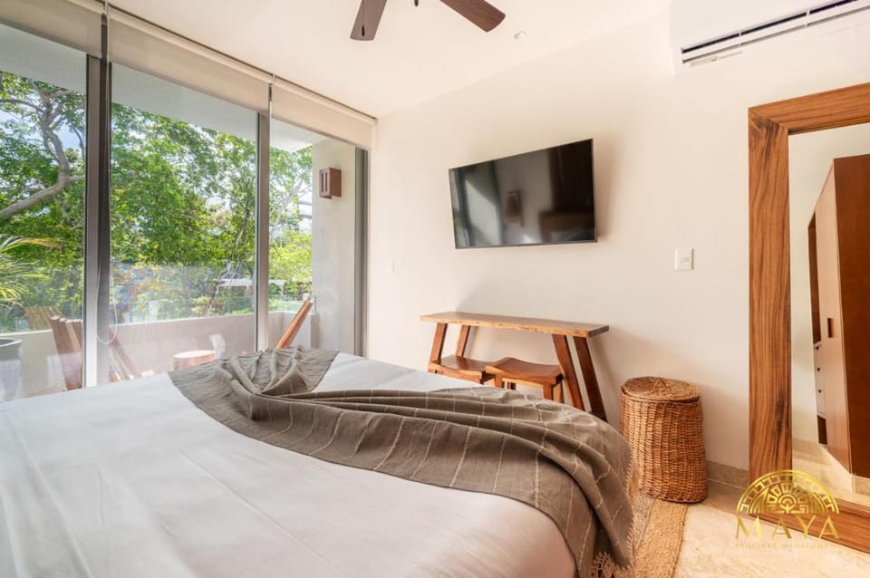 NHOA 209A Lux 2BR Condo Pool View in Aldea Zama House in Tulum