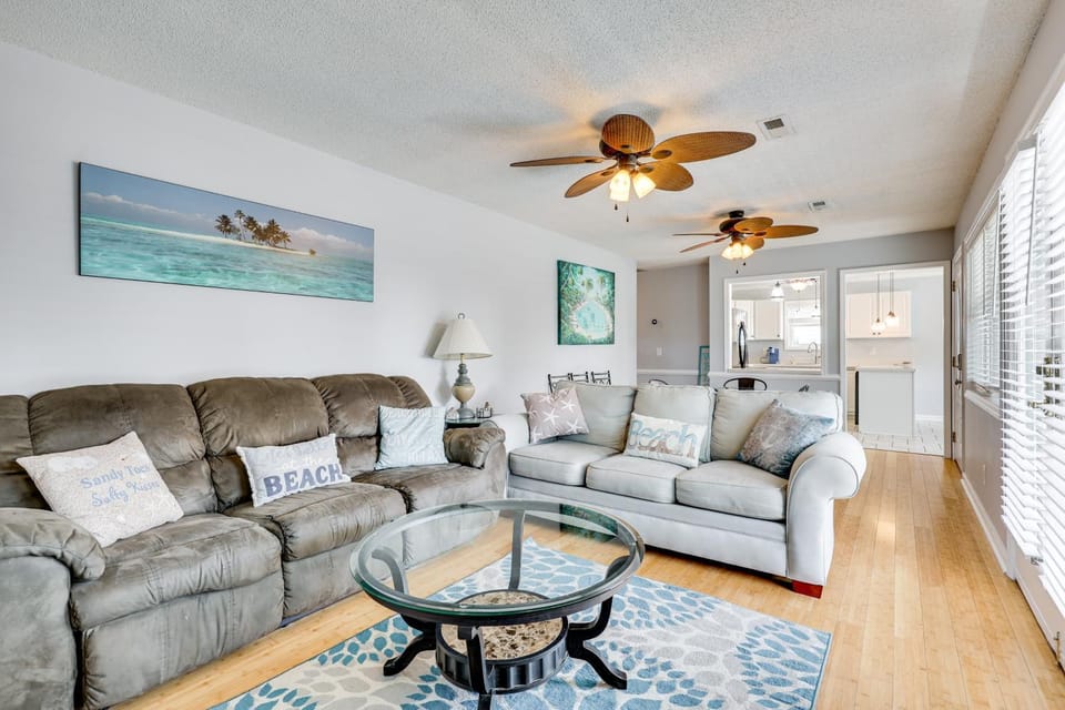 Fenced Yard, 1 Mi to Beach: Oak Island Family Home House in Oak Island