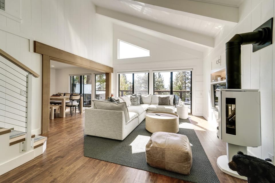 Steps to Beach: Family Home w/ Views in Tahoe City House in Dollar Point