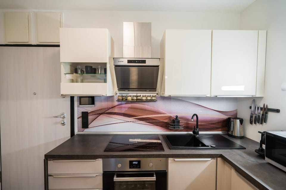 dishwasher, oven, stove, toaster