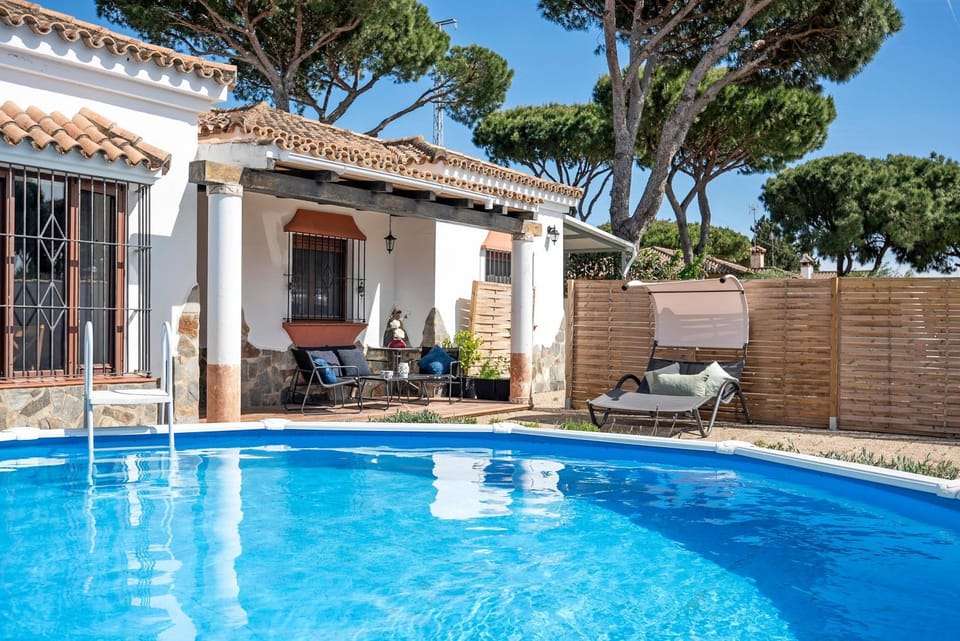 Property building, Living room, Swimming pool