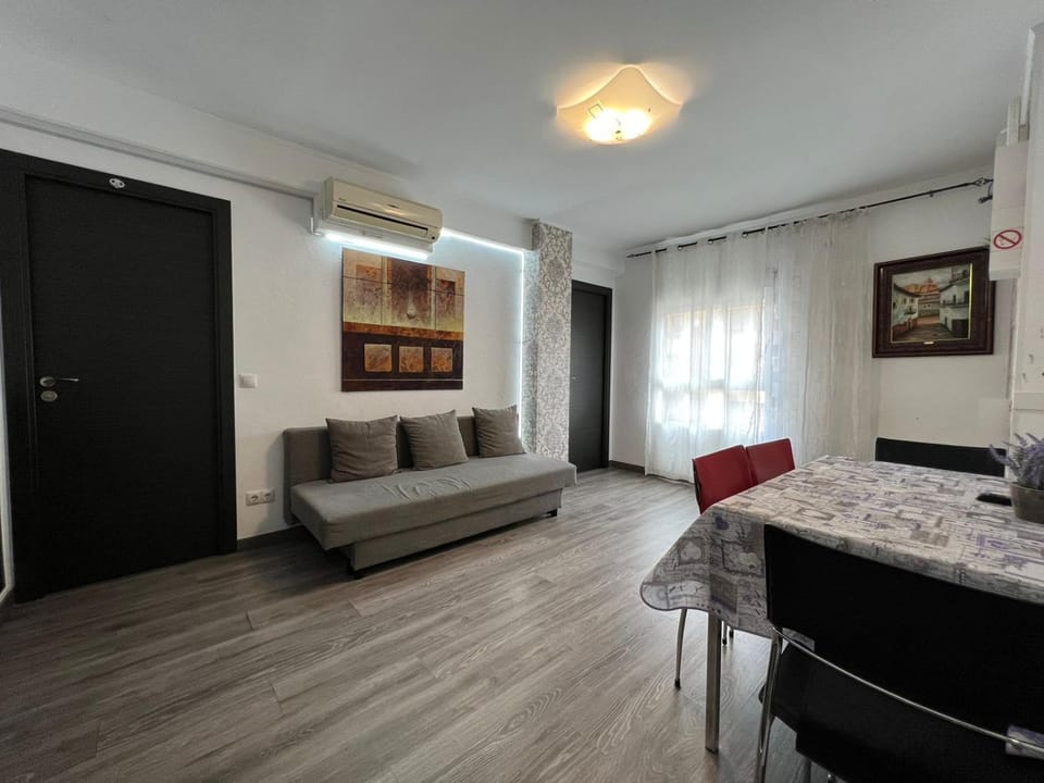 Living room, Seating area, air conditioner