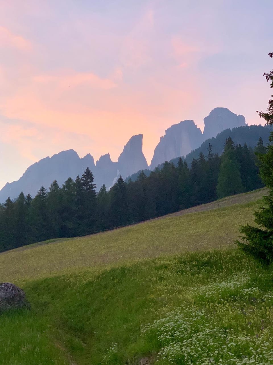 Mountain view, Sunset