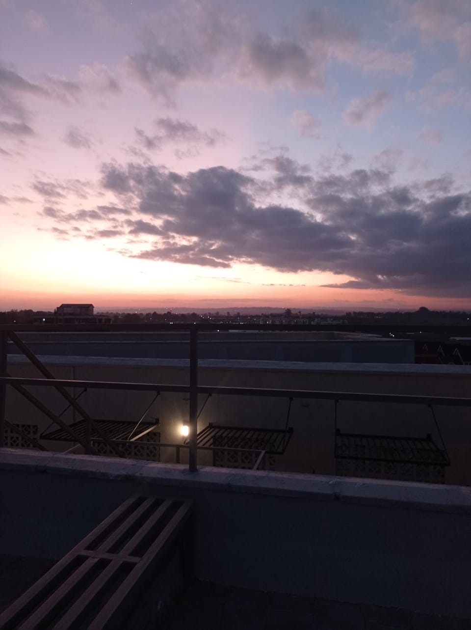 Natural landscape, Balcony/Terrace, Sunset